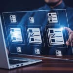 Imagen usando una pantalla 3D desde el ordenador